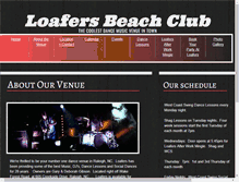 Tablet Screenshot of loafersbeachclub.com